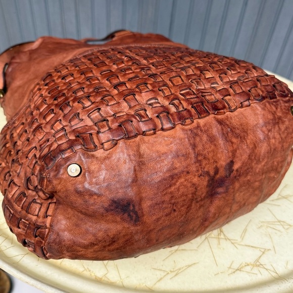Brown Woven Leather Bag - Picture 15 of 16